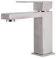 Single Hole One Hand Handle Square Bathroom Faucet In Black