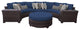 kathy ireland River Brook 6 Piece Wicker Patio Furniture Set, Midnight