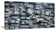 Black Abstract Geometric Background, Abstract Canvas Wall Art, 32"x16"