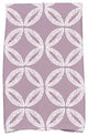 Tidepool, Geometric Print Hand Towel, Lavender