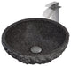 Novatto NSFC-AN136BN Natural Granite Stone Vessel Sink Set - Brushed Nickel