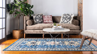 Unique Loom Light Blue Oasis Taftan 4' 0 x 6' 0 Area Rug