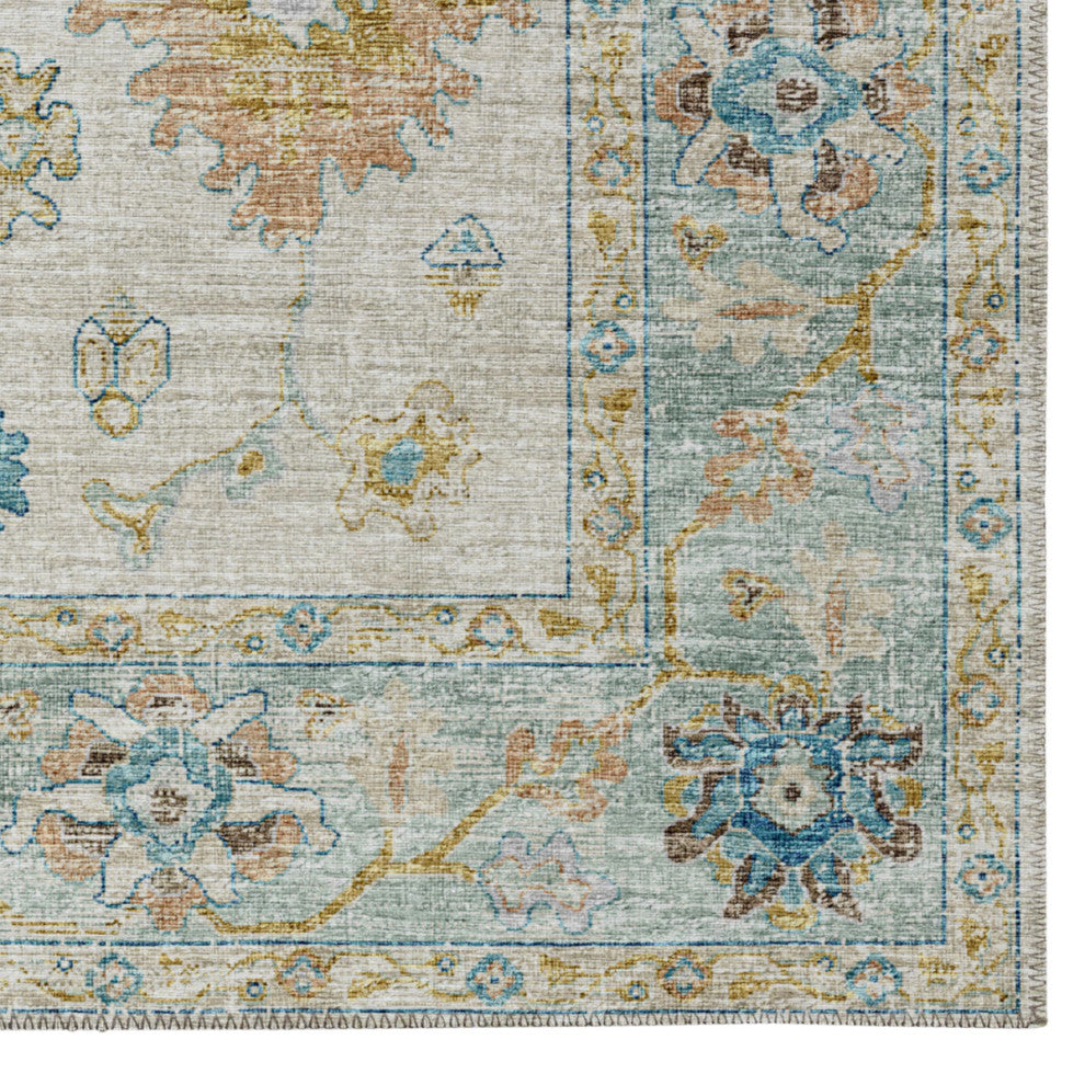 Dalyn Indoor/Outdoor Marbella MB6 Ivory Washable 2'3" x 7'6" Runner Rug