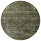 Ahgly Company Indoor Round Mid-Century Modern Area Rugs, 7' Round