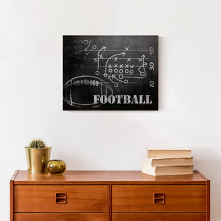 Football Plays 14x11 Canvas Wall Art