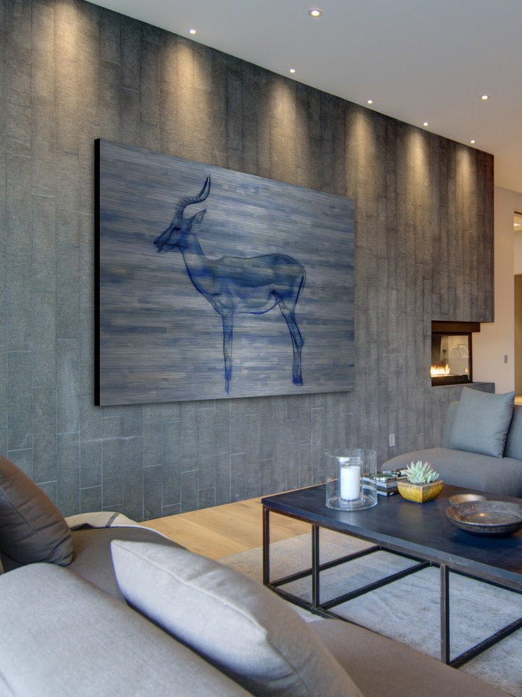 "Gazelle" UV Ink Print on Brushed Aluminum, 60"x40"