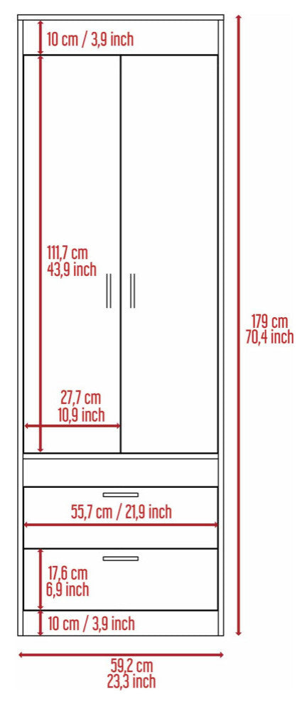 Alabama Armoire, Light Gray