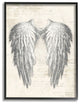 Heavenly Wings Silver Parchment Design, 16"x20"