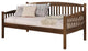 Benzara Elegant Wooden Daybed, Antique Oak Brown