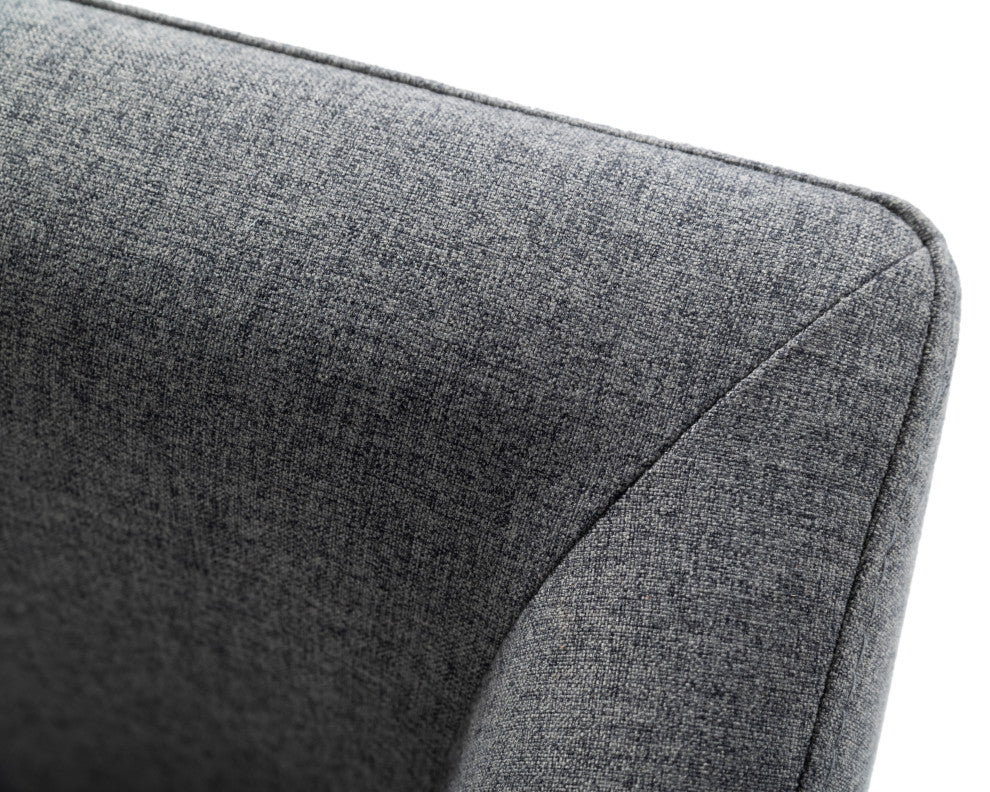 Modrest Riaglow Contemporary Dark Grey Fabric Dining Chair