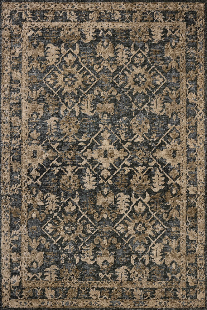 Loloi Percival Denim /Granite 2'-6" x 7'-6" Runner Rug