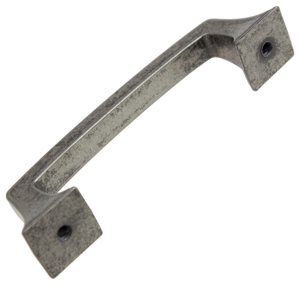 3" Center Deco Base Pull, Set of 10, Weathered Nickel