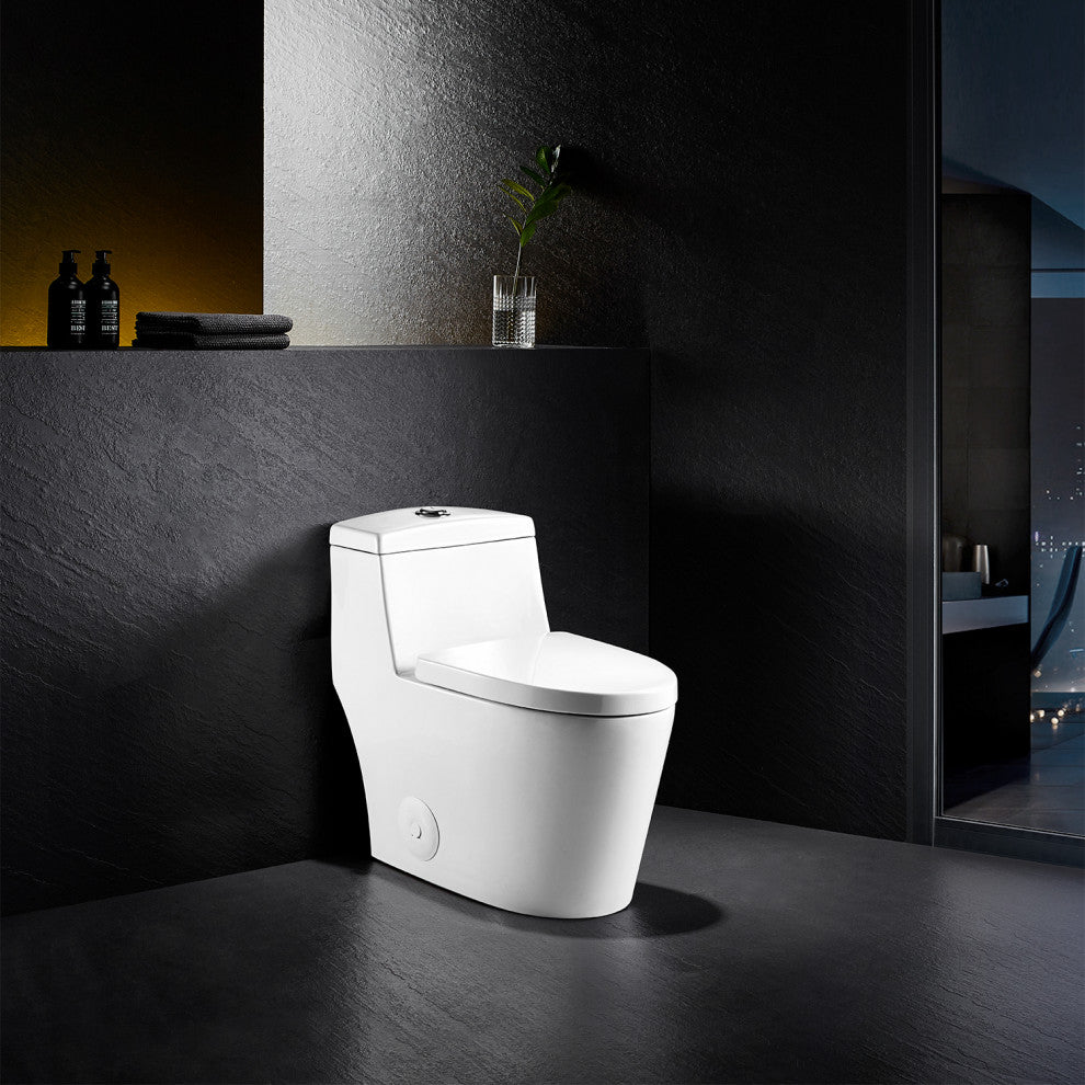 Savona Dual Flush Semi Elongated One-Piece Toilet