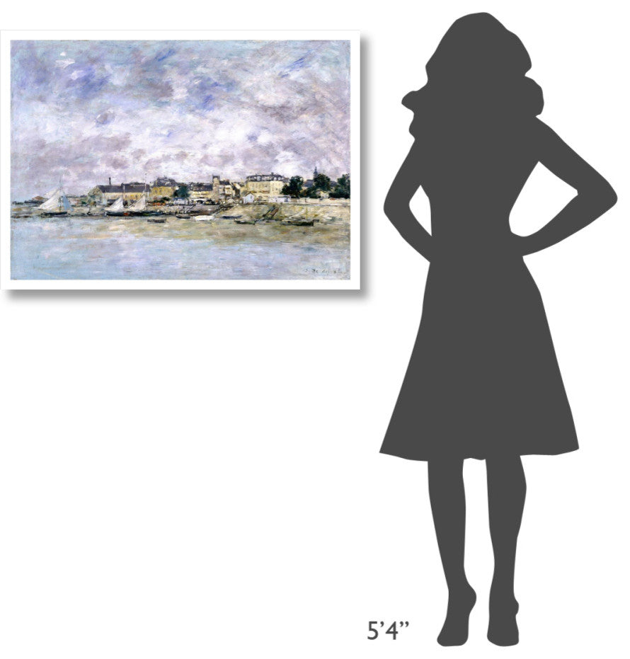 "The Port, Trouville (Trouville, Le Port), 1886" Print by Eugene Boudin, 38"x28"