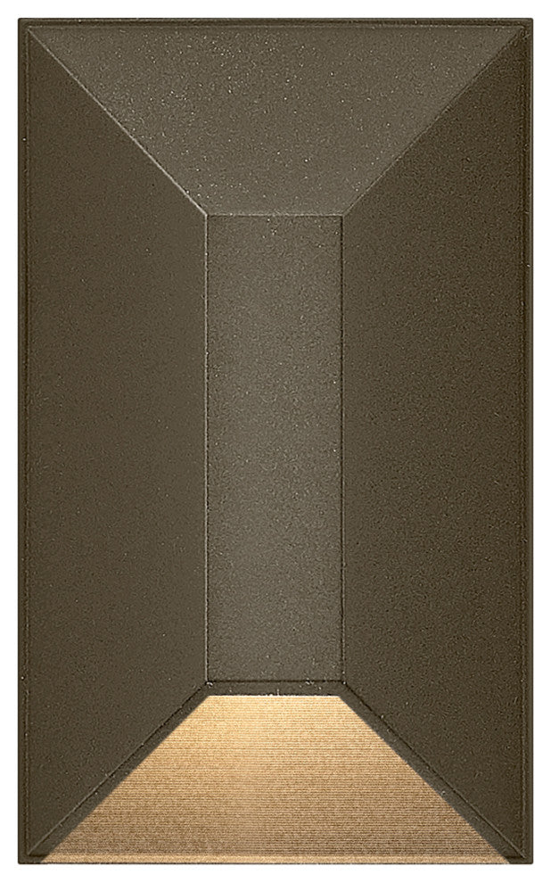 Hinkley Nuvi Small Rectangular Deck Sconce, Bronze