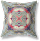 16" Sage Pink Geo Tribal Indoor Outdoor Throw Pillow