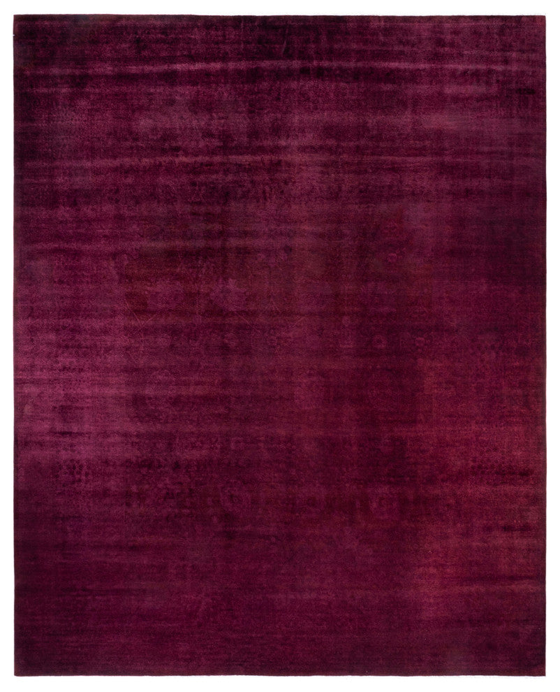 Fine Vibrance, One-of-a-Kind Handmade Area Rug Purple, 15'1"x12'3"