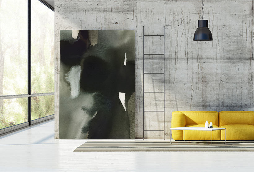 "Midnight Abstract I" Fine Art Giant Canvas Print, 48"x72"