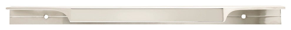 Extent 8-9/16" CTC Cabinet Edge Pull, Polished Nickel