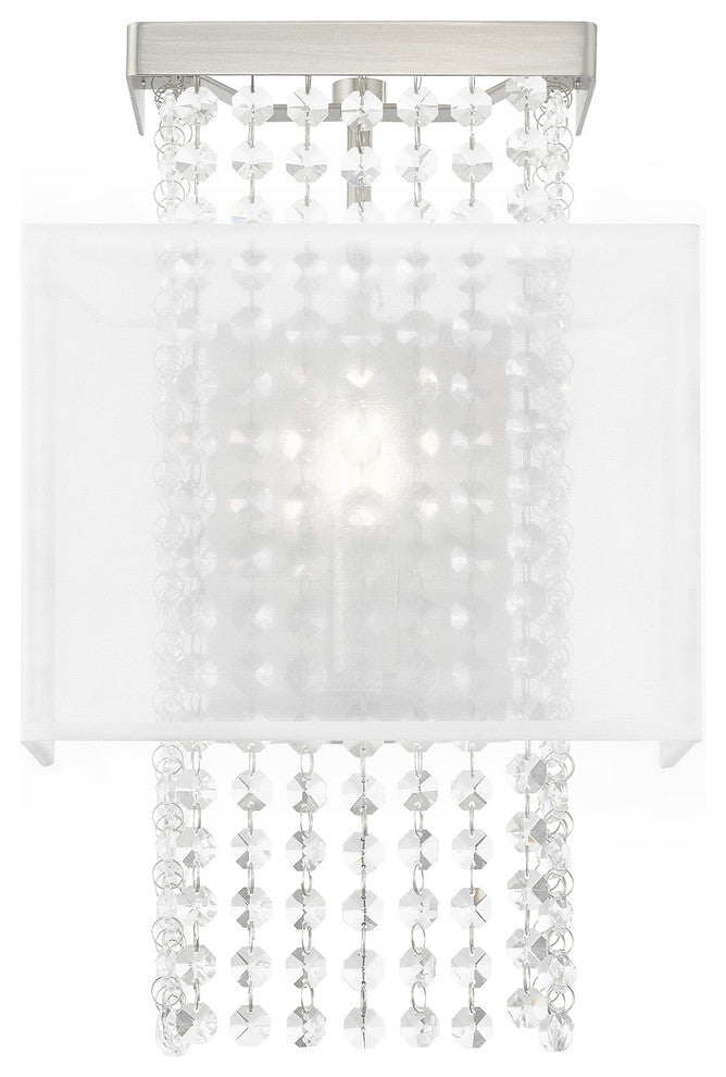 Contemporary Brushed Nickel ADA Wall Sconce