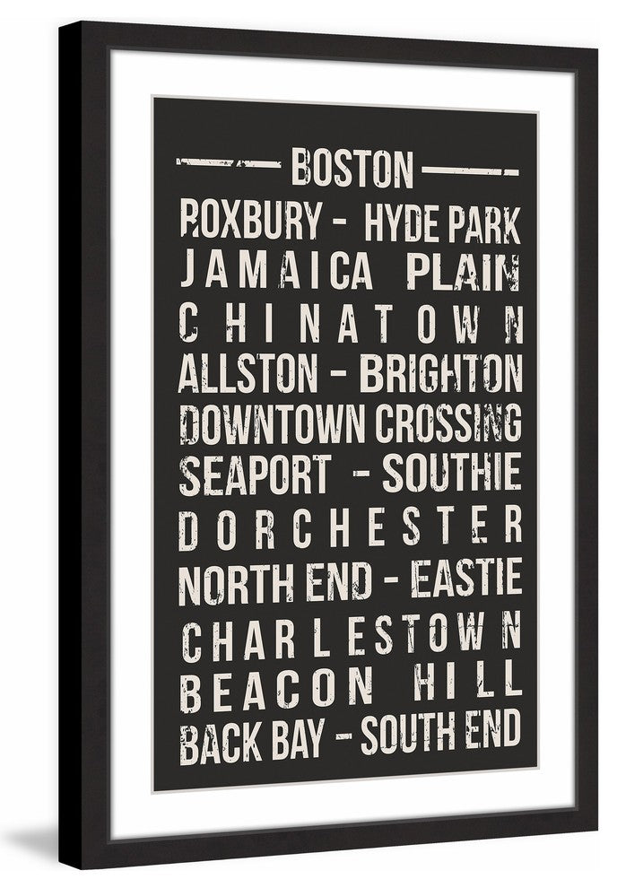 "Famous Boston" Framed Painting Print, 16x24