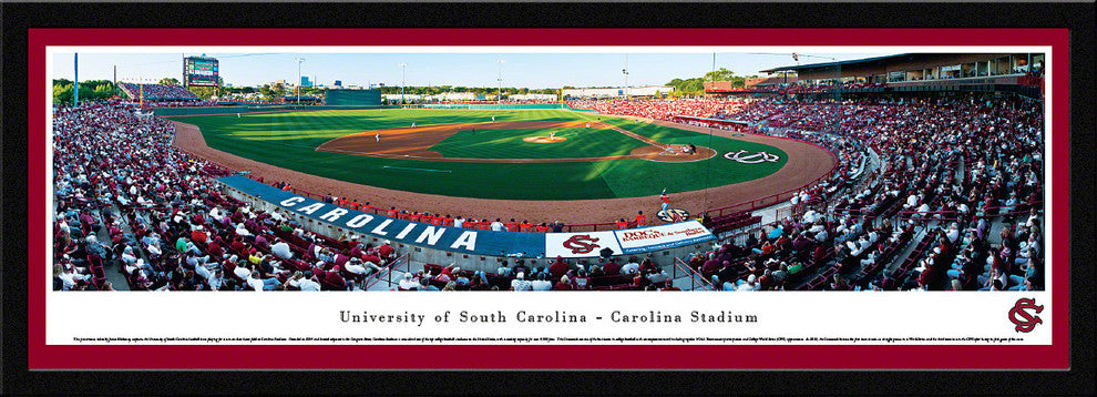 South Carolina Gamecocks Panoramic, Baseball , Select Frame