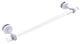Pacific Grove 18" Shower Door Towel Bar with Twisted Accents, Matte White