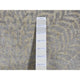Silver Gray, Gold Leaf Design, Pure Silk, Hand Knotted, Rug, 8'10"x12'1"