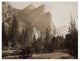 "Further Up the Valley, 3 Brothers, 3,830', Yosemite, 1866" Paper Art, 26"x20"