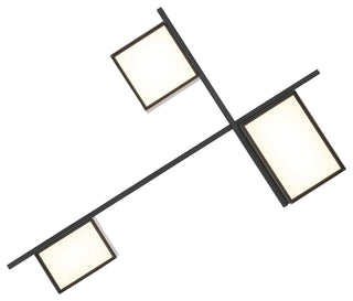 Access Lighting 52180LEDD-ACR Madrid 25"W LED Semi-Flush Ceiling - Matte Black