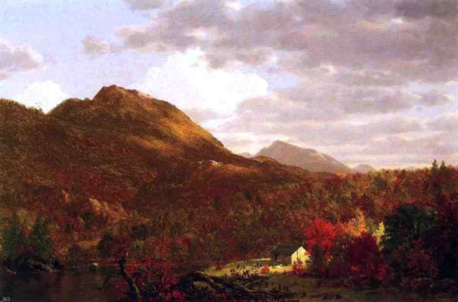 Frederic Edwin Church Autumn on the Hudson, Gallery Wrapped Canvas, 18"x27"