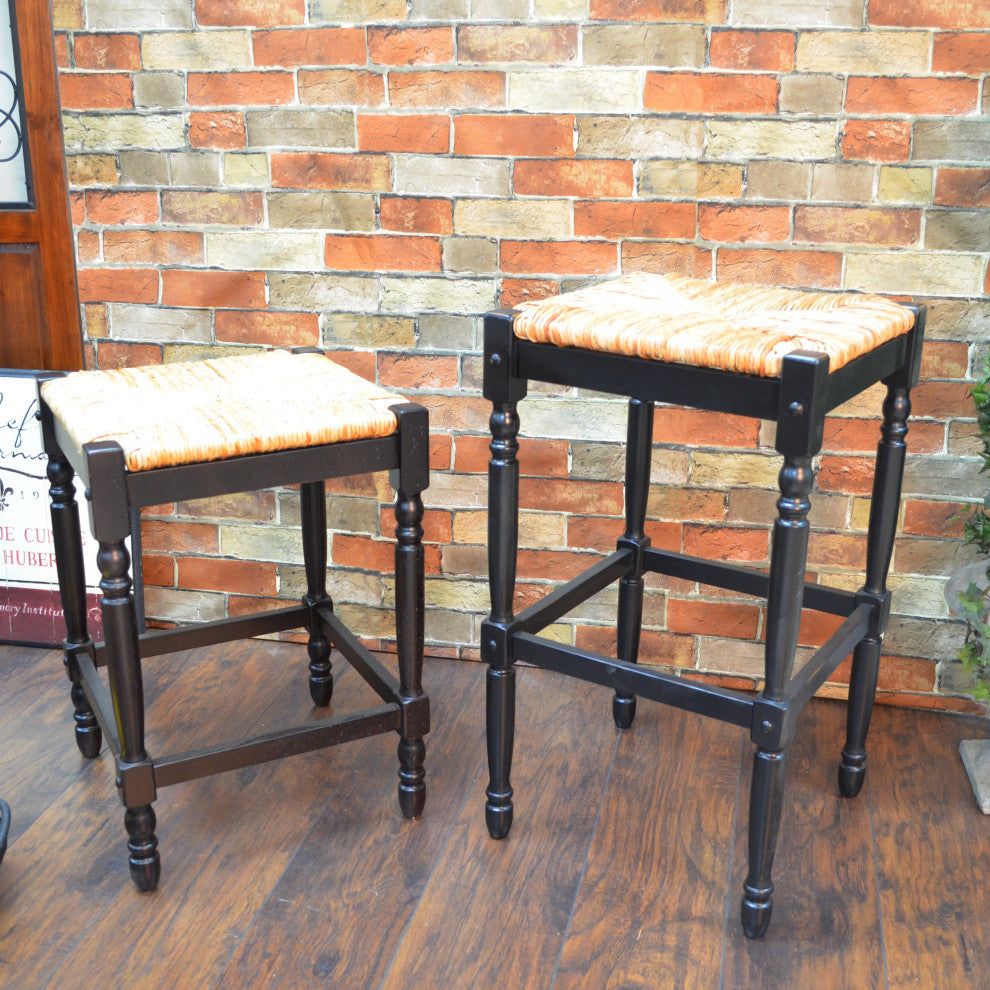 Thomasville Rta 24" Counter Stool, Antique Black