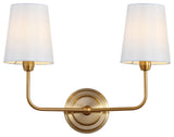 Safavieh Ezra Two Light Wall Sconce, Brass