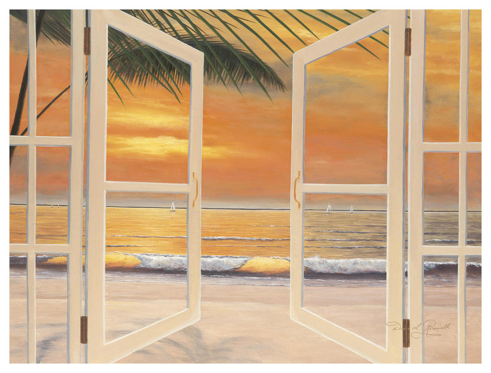 "Doorway To Paradise" Digital Paper Print by Diane Romanello, 50"x38"