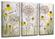 Ready2HangArt 'Alliums and Heleniums' 3-Piece Canvas Wall Decor Set, 36"x24"