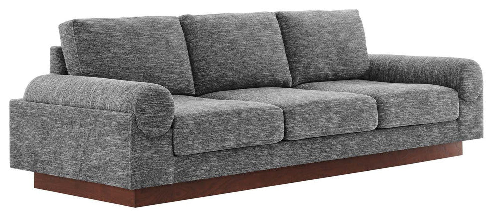 Oasis Upholstered Fabric Sofa - Gray