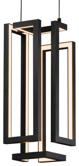 ET2 E21261 Penrose 7"W LED Abstract Mini Pendant - Black