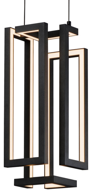 ET2 E21261 Penrose 7"W LED Abstract Mini Pendant - Black