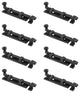 Black Wrought Iron  Cabinet or Door Slide Bolt 4" W Pack of 8