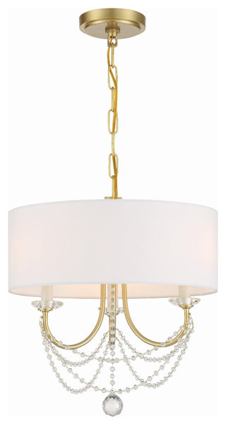 Delilah 3-Light Aged Brass Mini Chandelier
