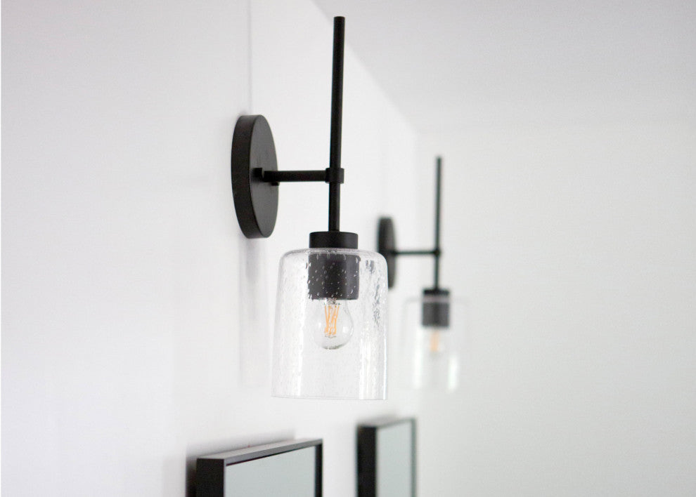 Capital Lighting 628511-449 Greyson 16" Tall Bathroom Sconce - Matte Black