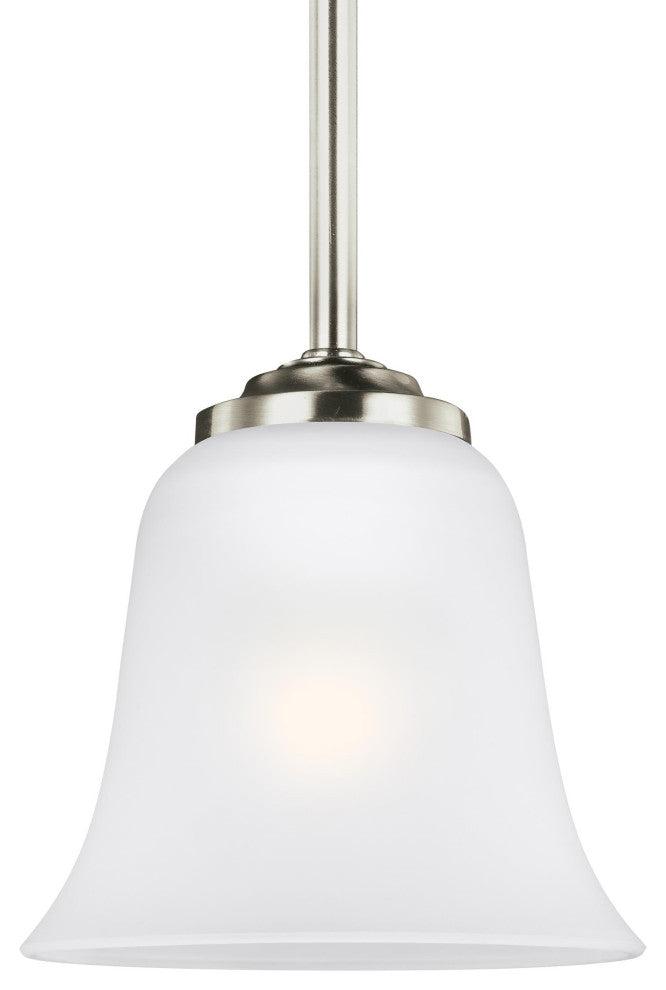 Emmons 1-Light Mini-Pendant, Brushed Nickel