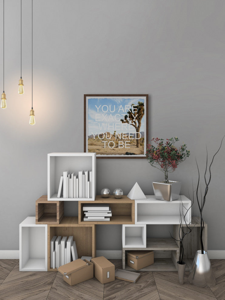 "Right Place" Framed Painting Print, 24x24