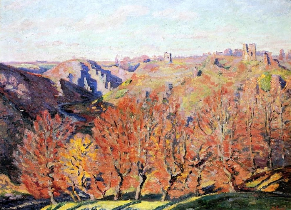 Armand Guillaumin The Ruins at Crozant, 18"x27" Wall Decal