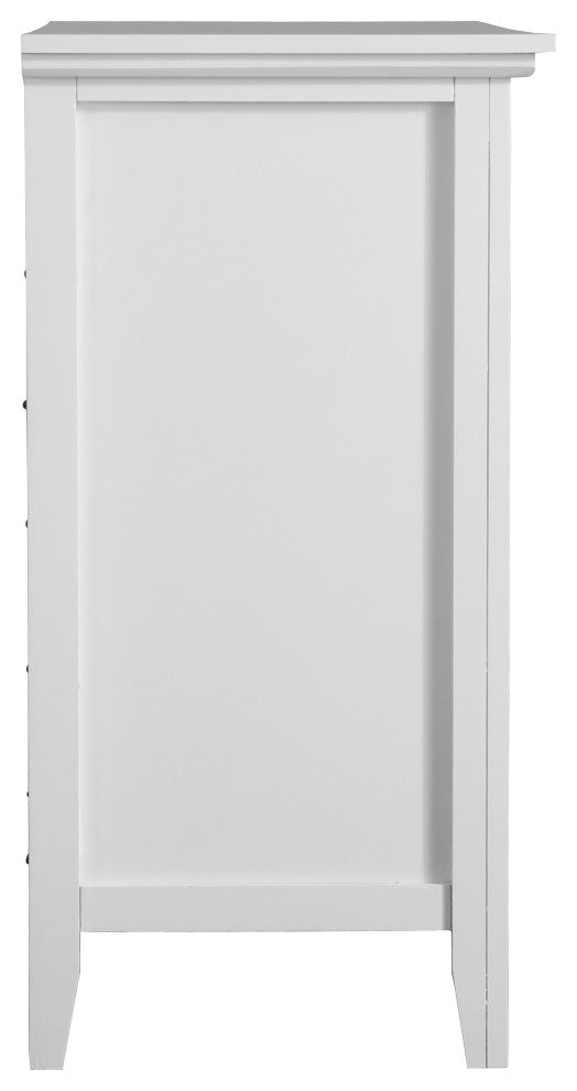 Shandon 4-Drawer Media Chest, White