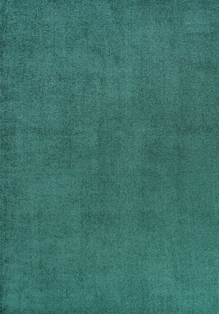 Haze Solid Low-Pile Runner Rug, Emerald, 8 X 10