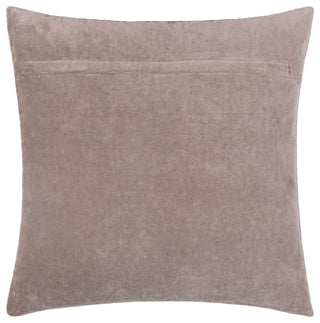 Surya Velvet Sparkle Gray Pillow Shell With Down Insert 18"H X 18"W