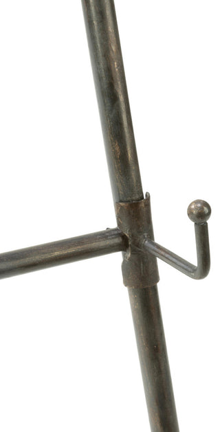 55"H Black Metal Ladder Tripod Floor Easel