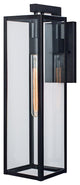 Norwell Lighting Capture Outdoor 1 Light 21" Sconce, Matte Black 1187-MB-CL