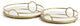 Hudson Mirrored Trays, Set of 2